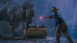 Leia mais sobre o artigo Jurassic Park Tem Só 15 Minutos de Dinossauro — E o Rugido do T-Rex Foi Feito Com Som de Pinguim
